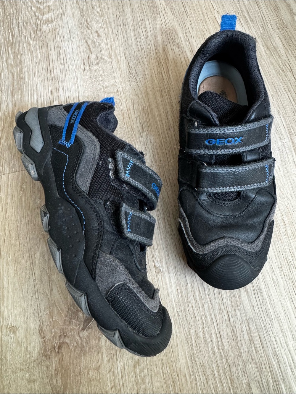 GEOX J BULLER BOY Youth Kids Boots Shoes Sneakers J159VA-C0045 Navy/Black Sz 3